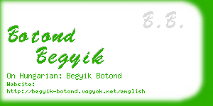 botond begyik business card